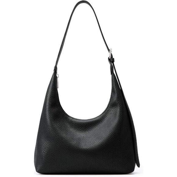 Crescent Tote Bag Women Underarm Handbag Vegan Leather Zipper Shoulder Purse Ho